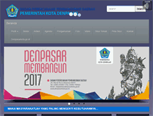 Tablet Screenshot of bappeda.denpasarkota.go.id